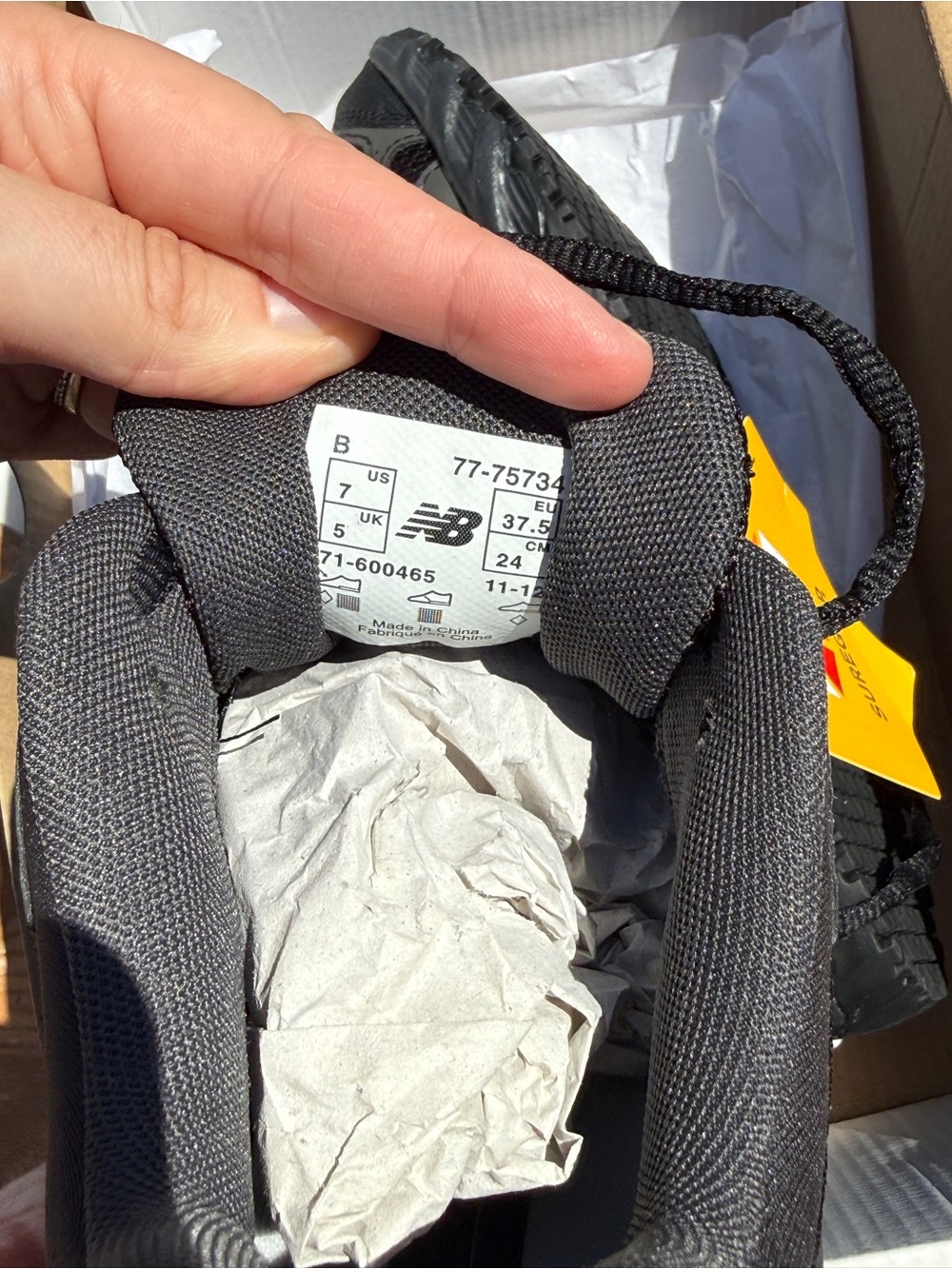 New Balance Black SUPERGRIP Sneakers - Picture 4 of 5